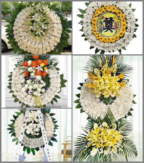 福建龙岩长汀县四都镇荣坑村花圈速递